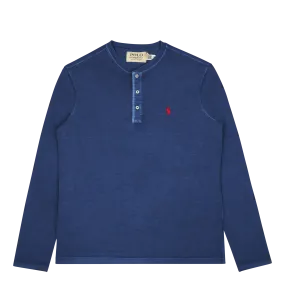 Slub Jersey Henley Shirt Old Royal