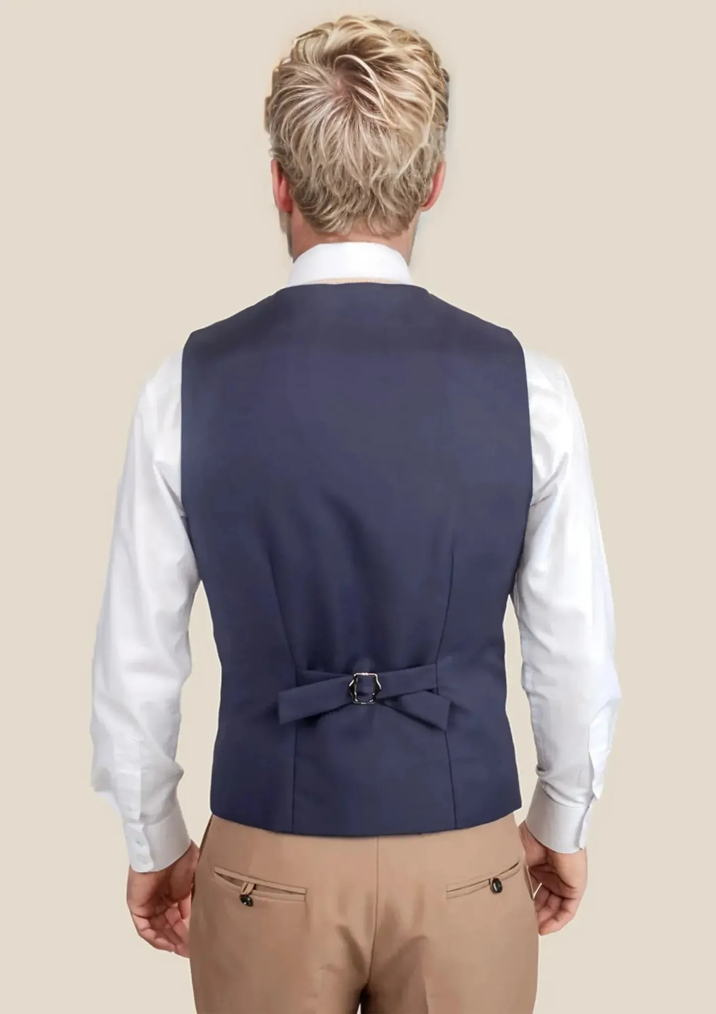 Stratos Blue Sharkskin Vest