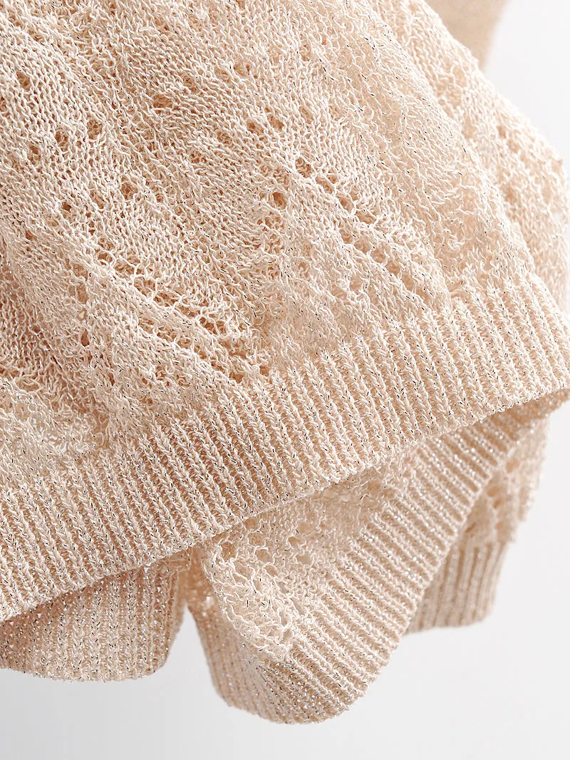 Twist Knitted Sling Women Twisted Sleeveless U Collar Sweater Summer Women Clothing