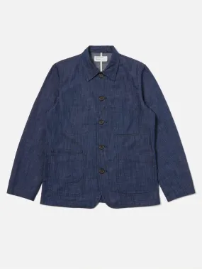 Universal Works Bakers Jacket Indigo Atlantic Denim