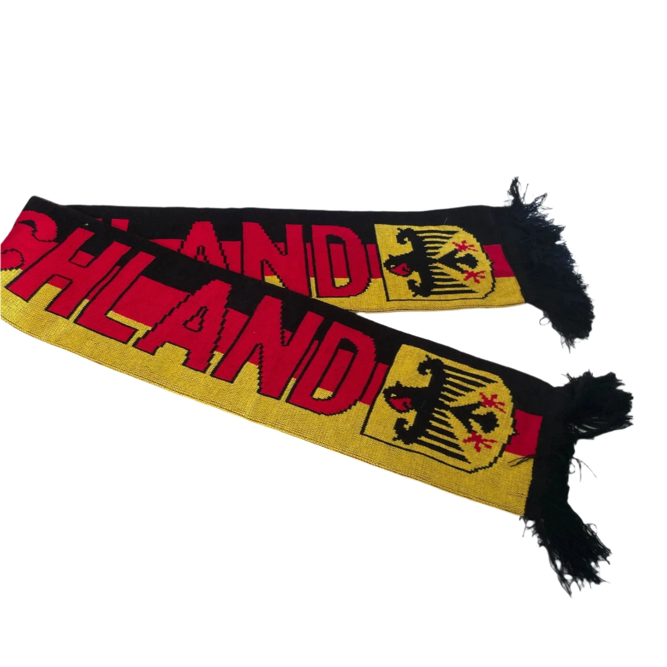 Vintage germany football fan embroidery scarf in multi colour|L52 W7|SKU 6408