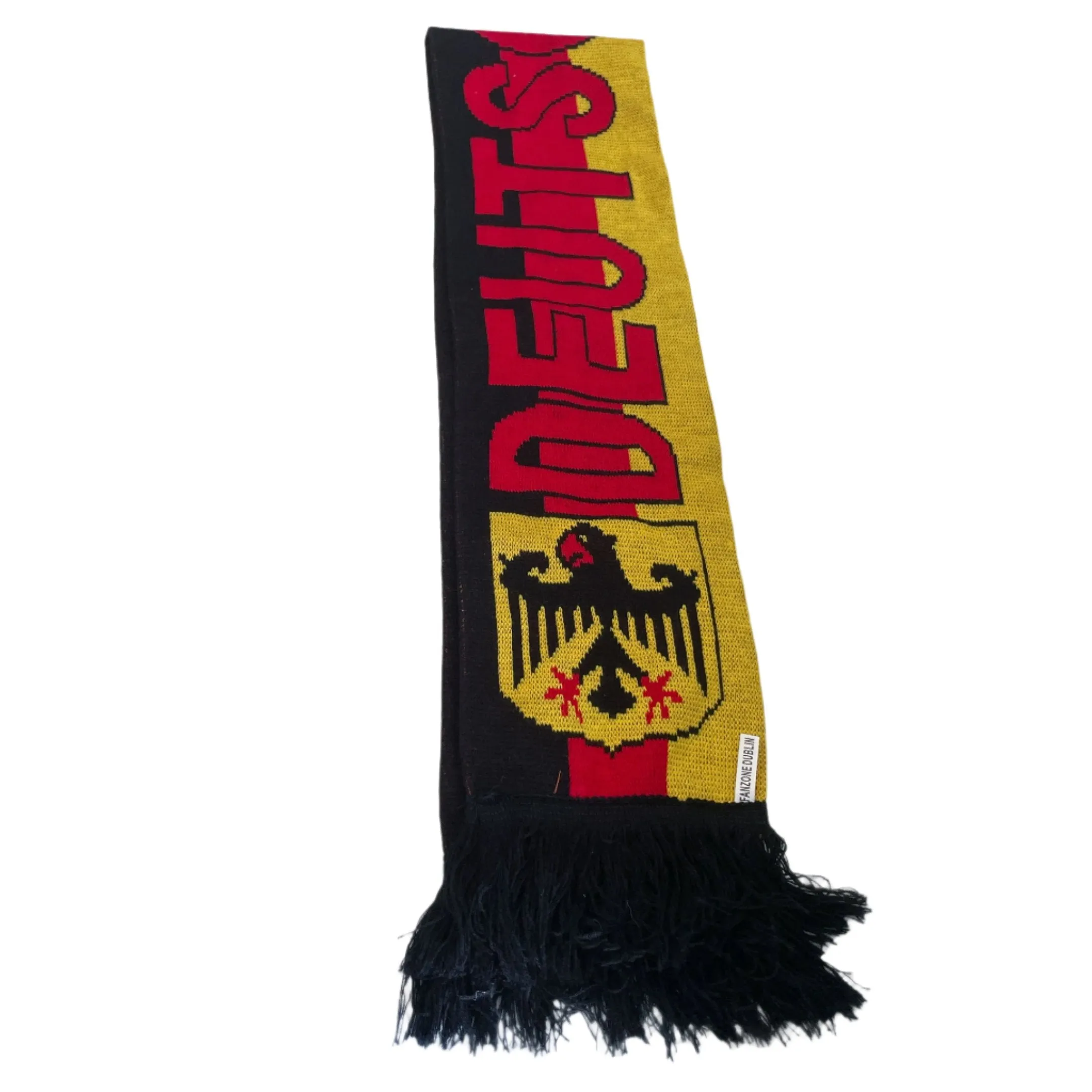 Vintage germany football fan embroidery scarf in multi colour|L52 W7|SKU 6411