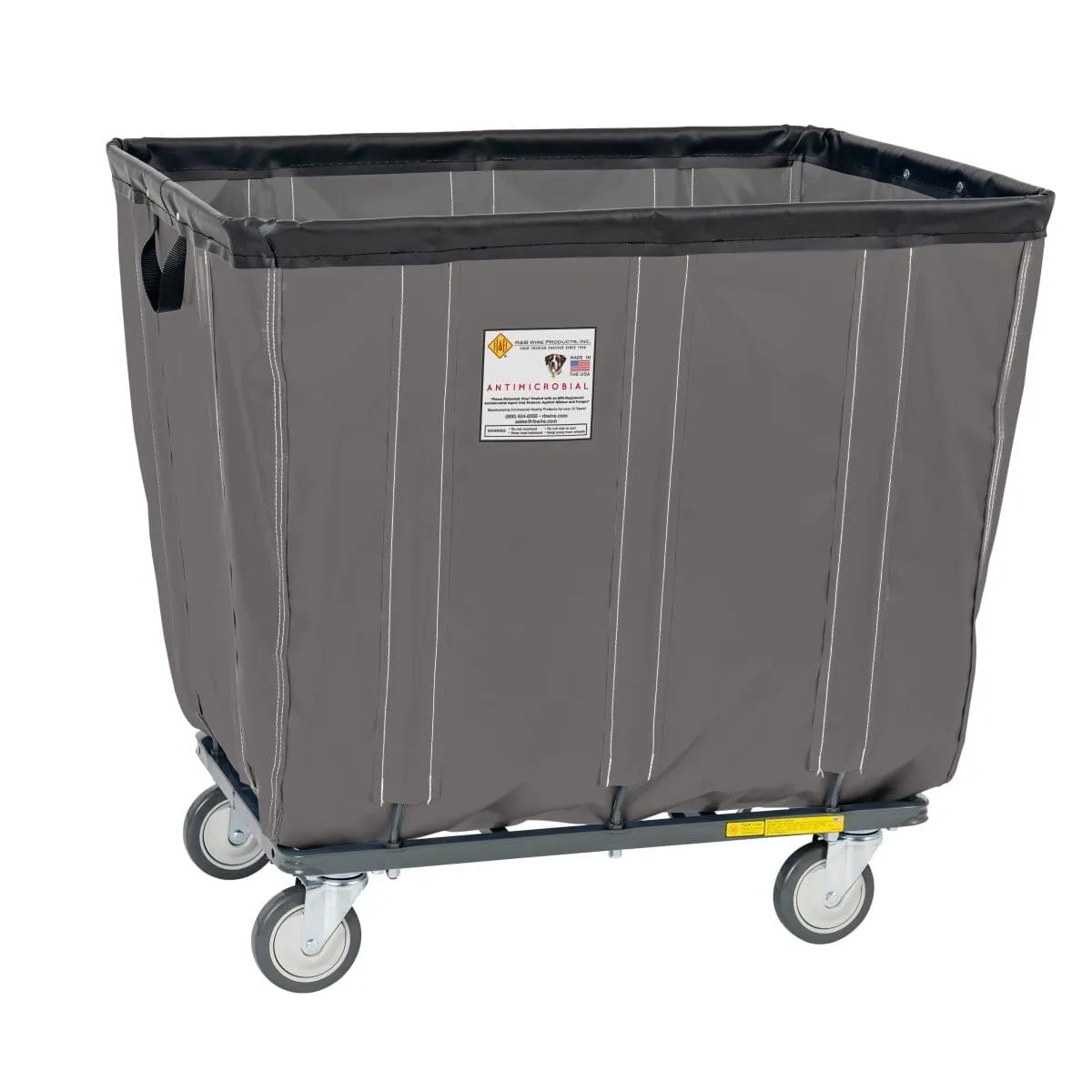 Vinyl Basket Truck w/ Antimicrobial Liner - 6 Bushel